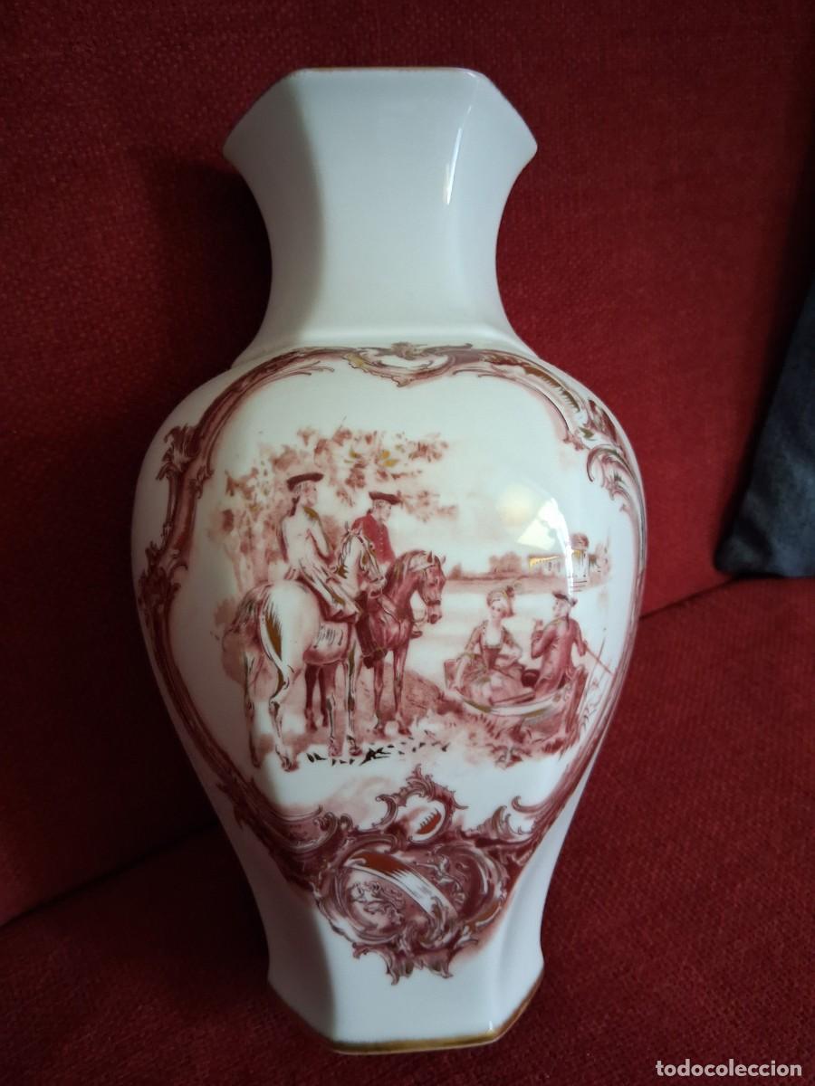 Antig&uuml;edades: Jarr&oacute;n LIMOGES blanco y rosa - Foto 1