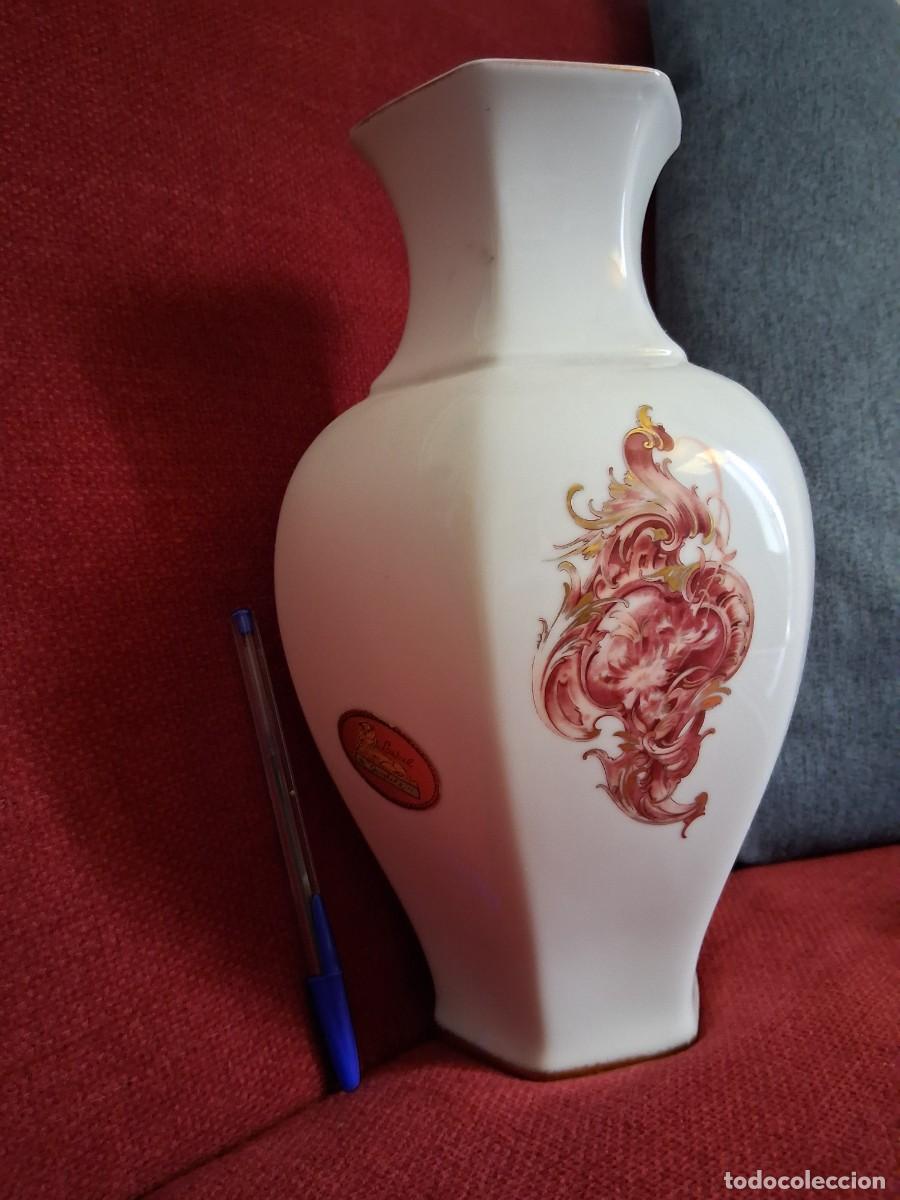 Antig&uuml;edades: Jarr&oacute;n LIMOGES blanco y rosa - Foto 3
