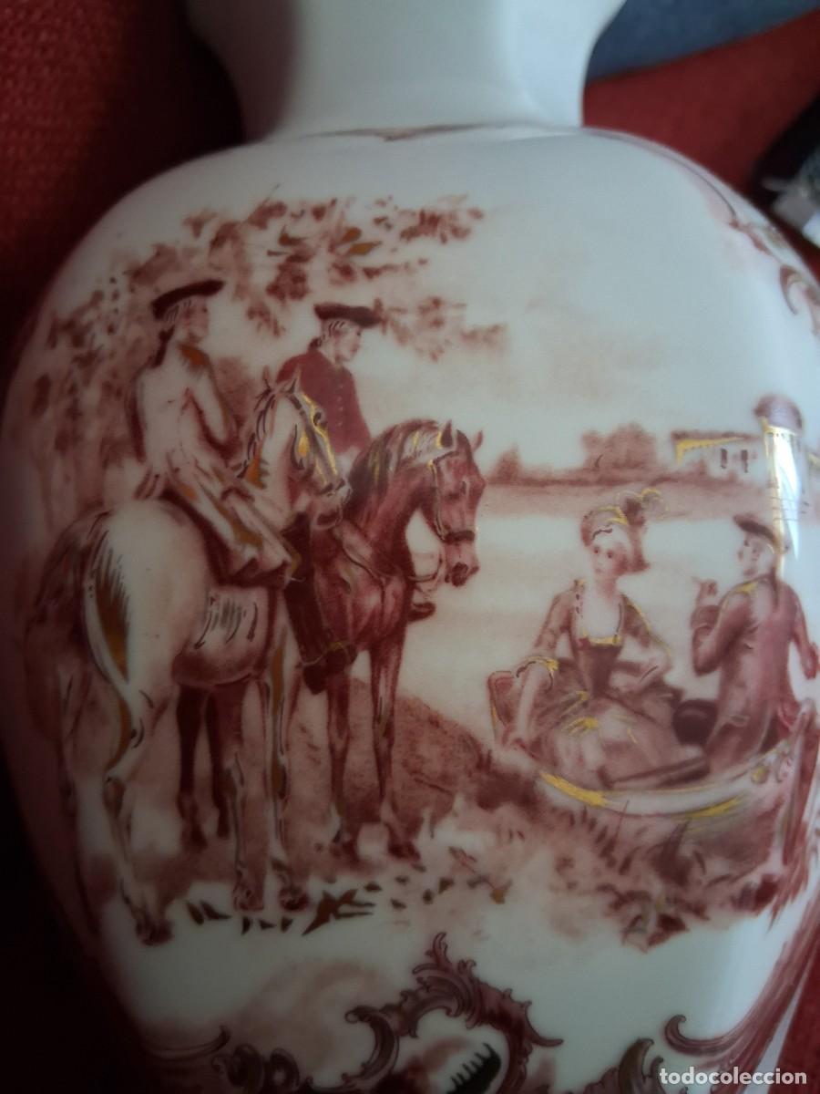 Antig&uuml;edades: Jarr&oacute;n LIMOGES blanco y rosa - Foto 6