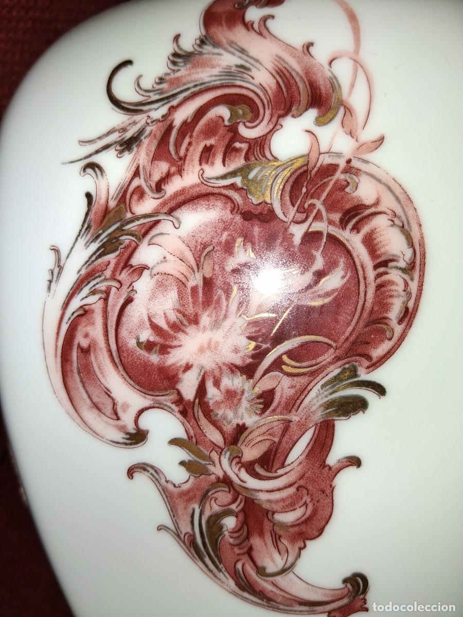 Antig&uuml;edades: Jarr&oacute;n LIMOGES blanco y rosa - Foto 7