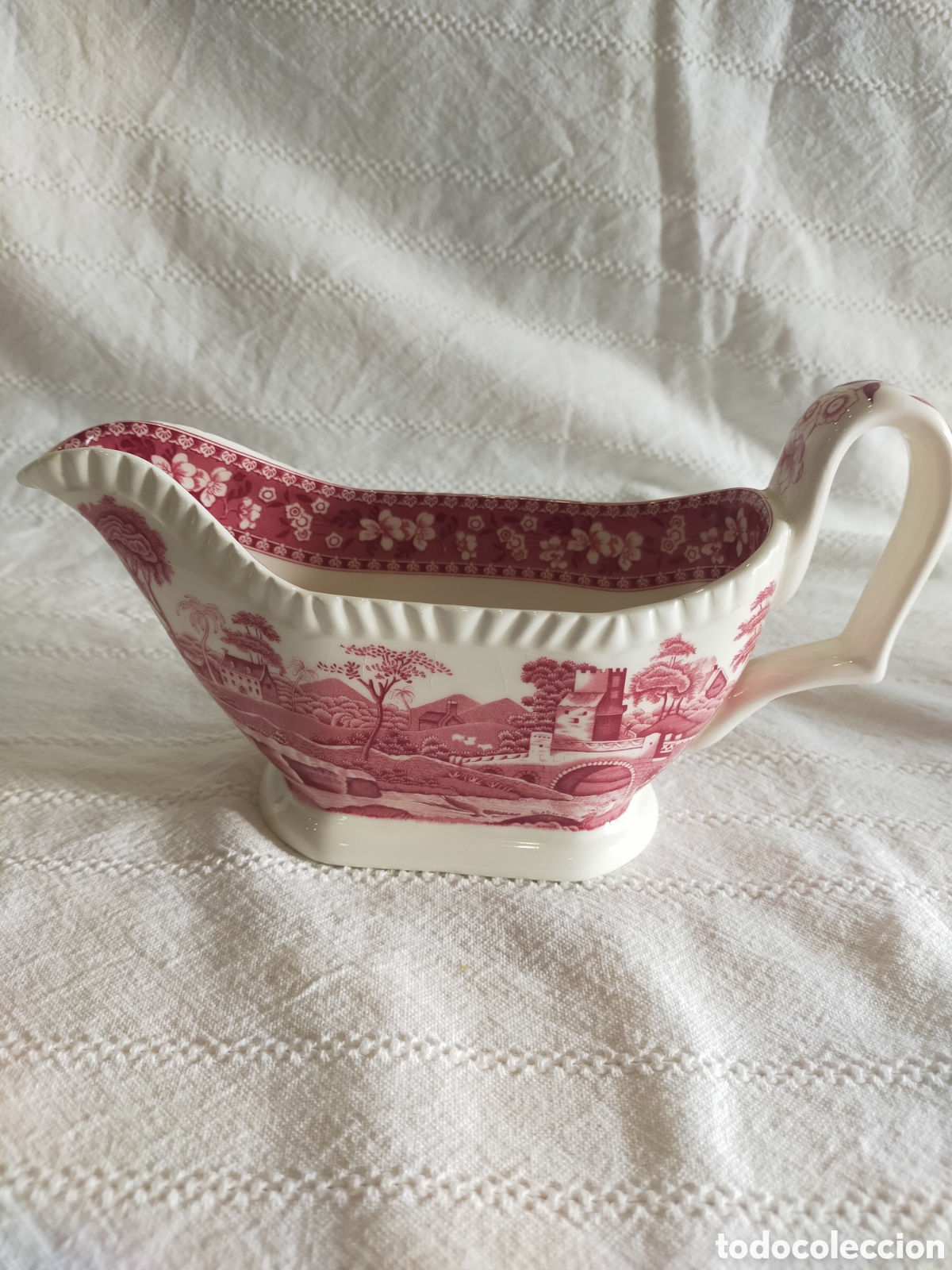 Antig&uuml;edades: Jarra salsera de porcelana - Foto 1