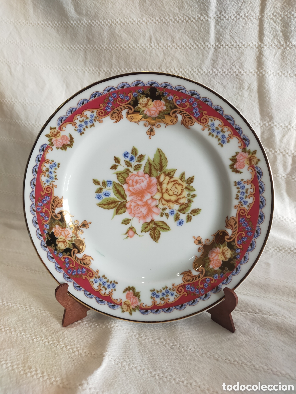 Antig&uuml;edades: Plato de postre de porcelana Limoges - Foto 1