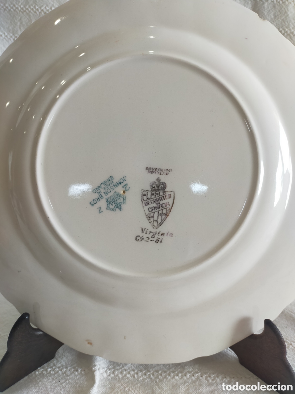 Antig&uuml;edades: Plato de porcelana Inglesa - Foto 2
