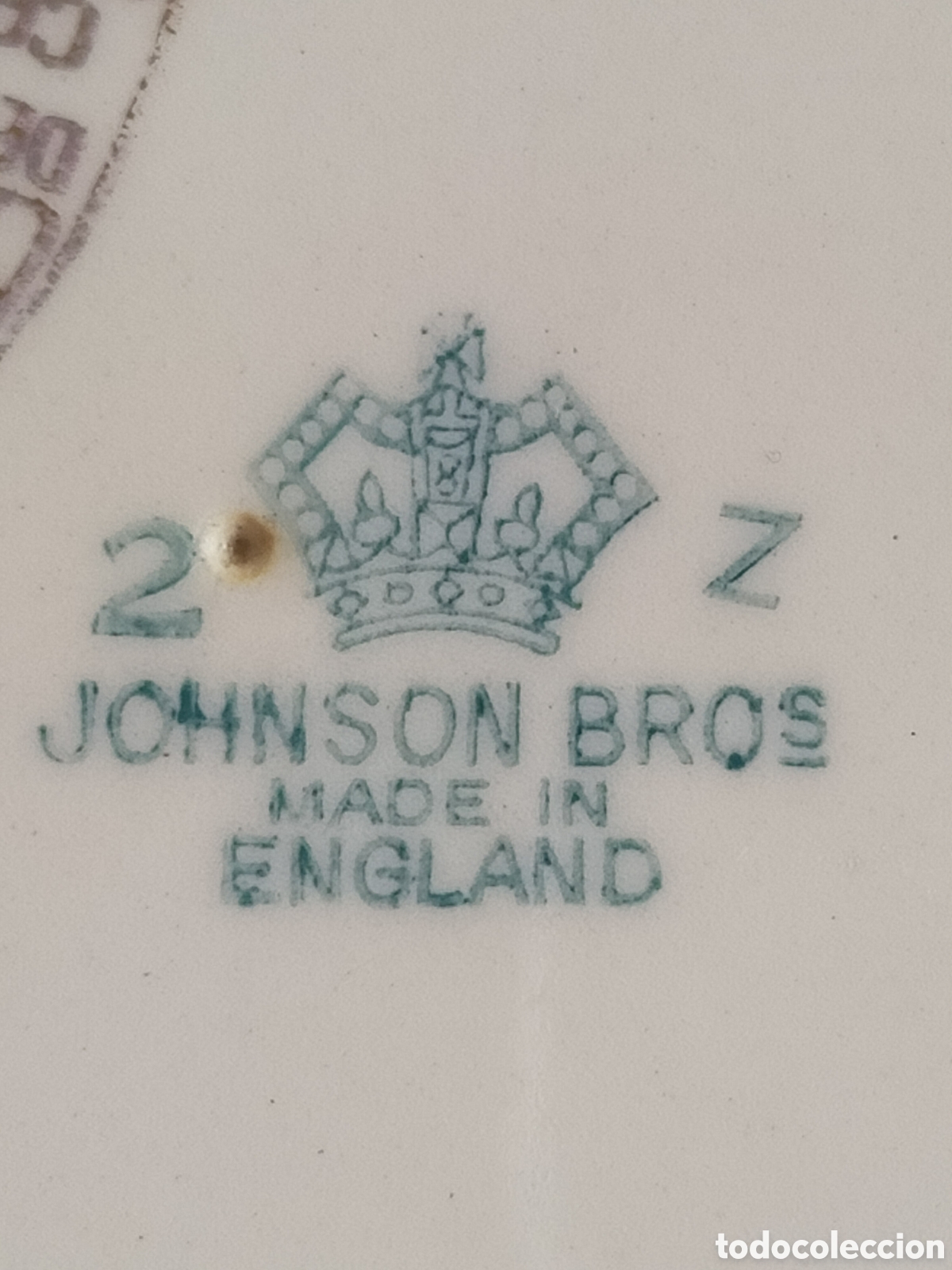 Antig&uuml;edades: Plato de porcelana Inglesa - Foto 4