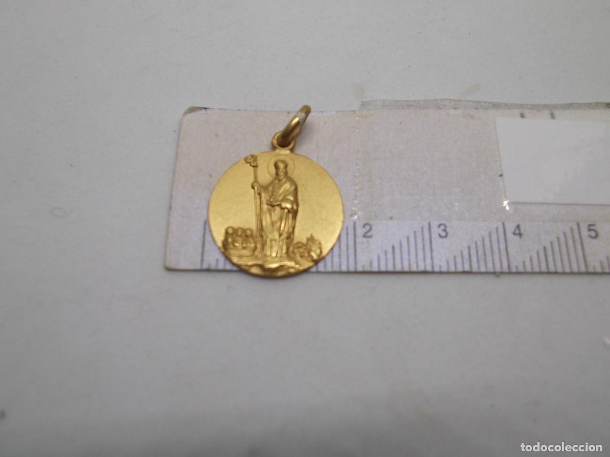 Antig&uuml;edades: Medalla de San Nicol&aacute;s de oro de 18k. - Foto 2