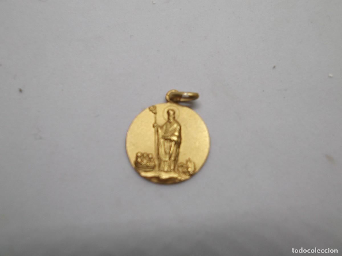 Antig&uuml;edades: Medalla de San Nicol&aacute;s de oro de 18k. - Foto 1