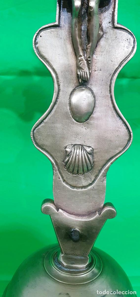 Antig&uuml;edades: ANTIGUA CRUZ DE PROCESION EN BRONCE - Foto 4