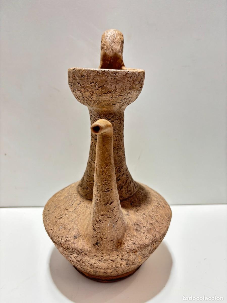 Antig&uuml;edades: ACEITERA ARTESANAL DE BARRO DE SAGUNTO - Foto 2