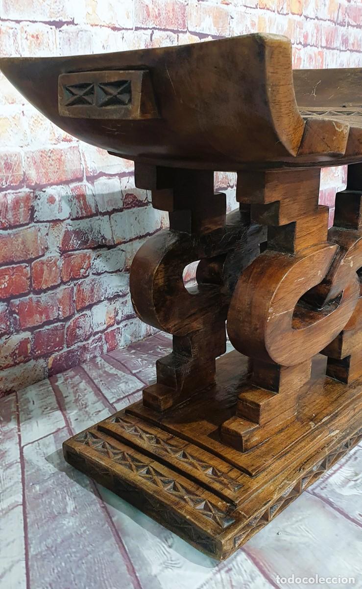 Antig&uuml;edades: Taburete de trono en roble - Foto 6