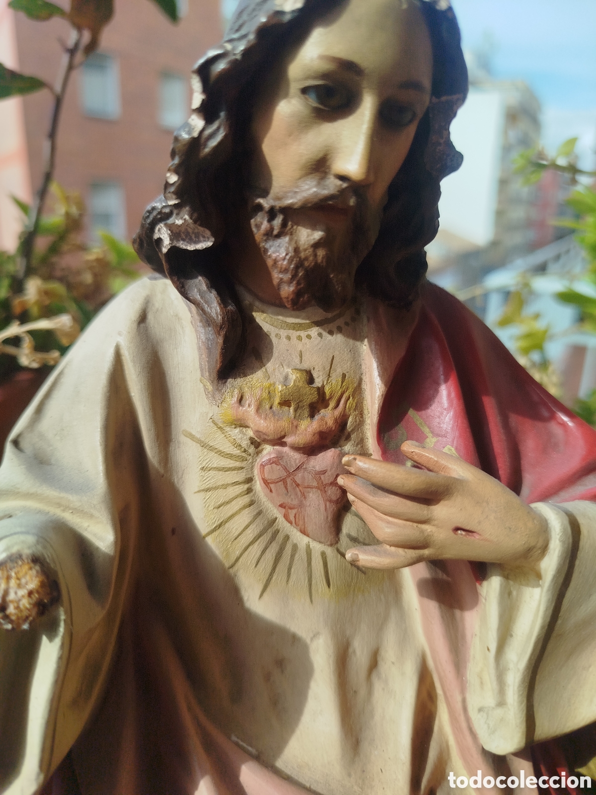 Antig&uuml;edades: Santos sentado en trono olot - Foto 4