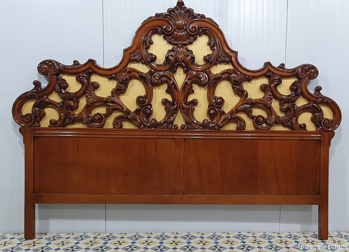 Antig&uuml;edades: Cabecero de dormitorio matrimonio en palisandro - Foto 1