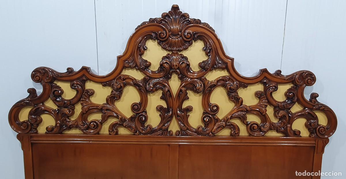 Antig&uuml;edades: Cabecero de dormitorio matrimonio en palisandro - Foto 2