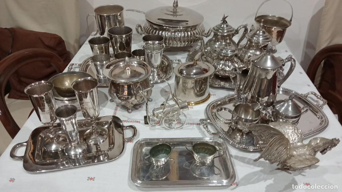 Antig&uuml;edades: Juego de vajilla de plata - Foto 2