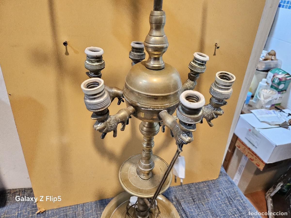 Antig&uuml;edades: velon de metal grande con luces - Foto 3