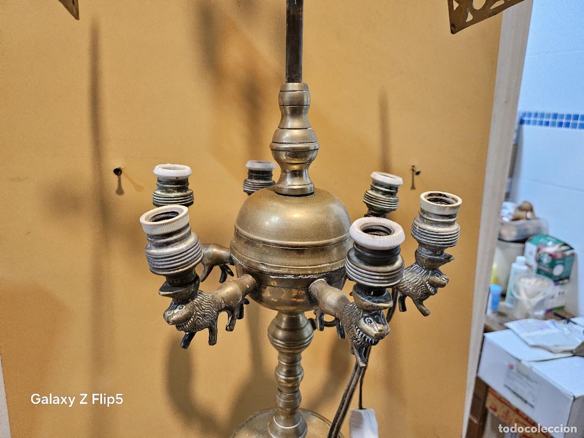 Antig&uuml;edades: velon de metal grande con luces - Foto 5