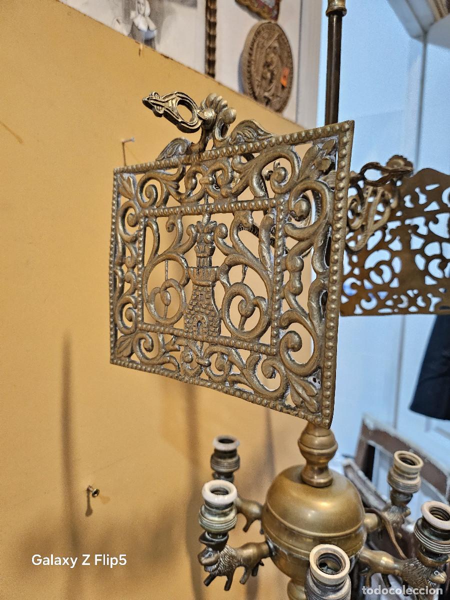 Antig&uuml;edades: velon de metal grande con luces - Foto 7