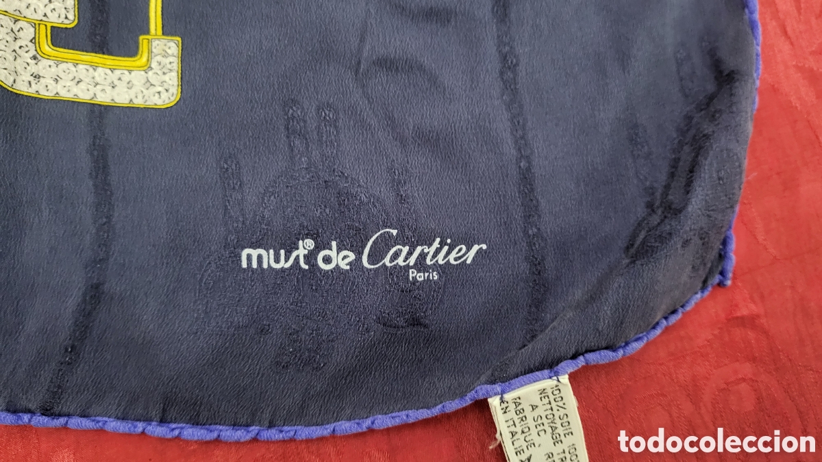 Antig&uuml;edades: PA&Ntilde;UELO DE SEDA MUST DE CARTIER - Foto 6