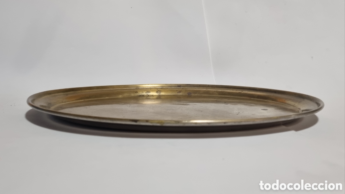 Antig&uuml;edades: Bandeja lat&oacute;n para restaurar - Foto 3