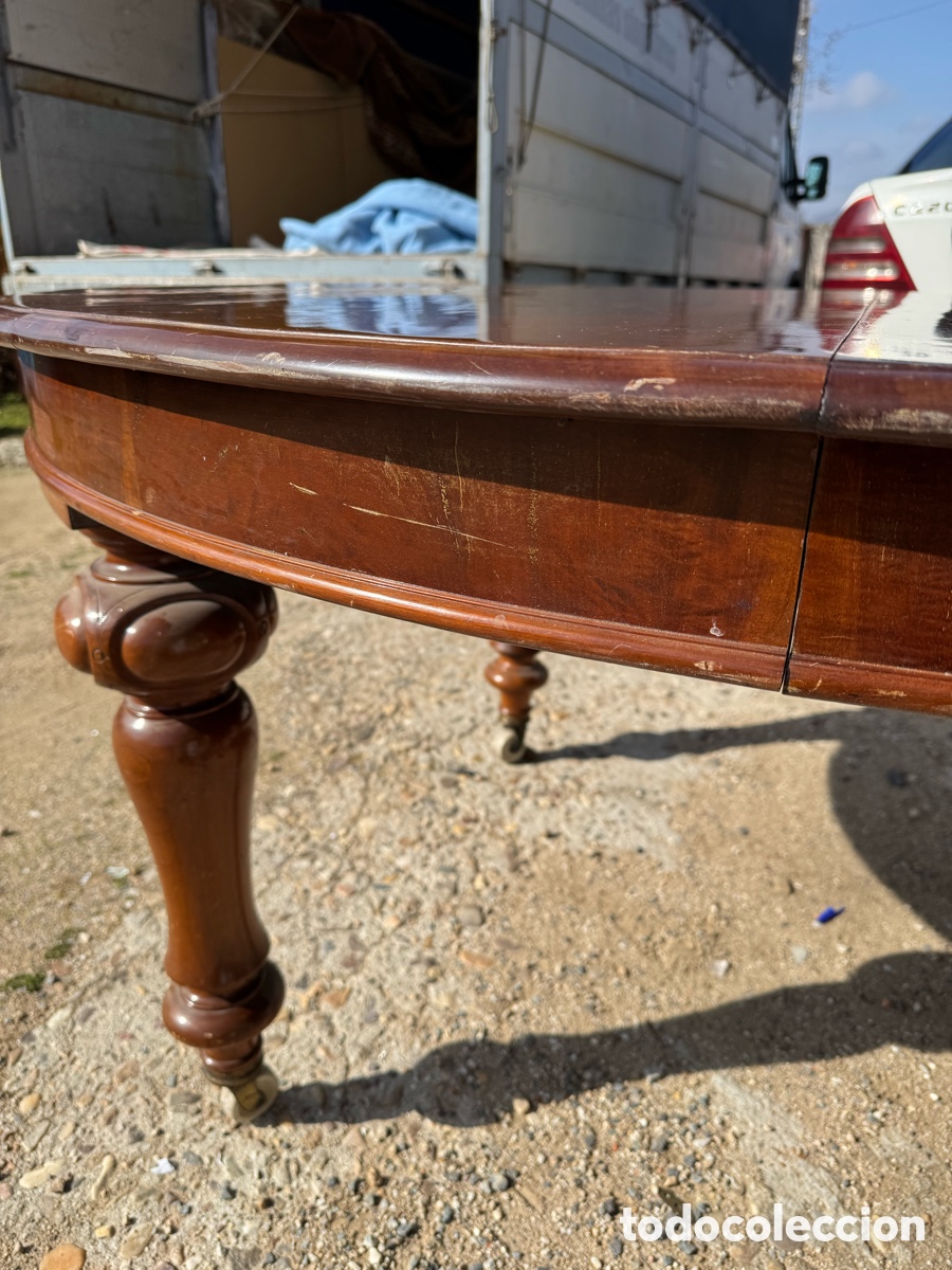 Antig&uuml;edades: Gran mesa de comedor inglesa - Foto 9