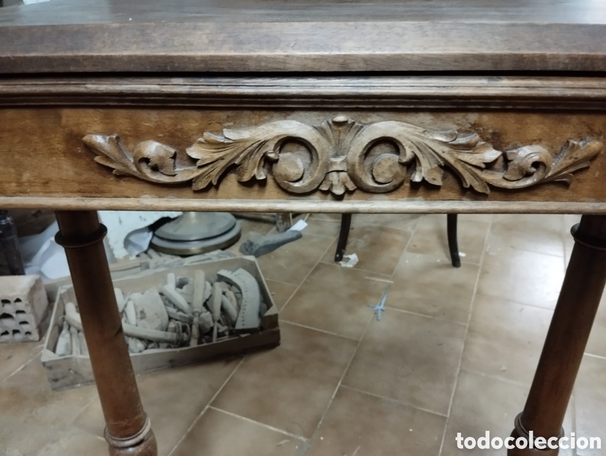Antig&uuml;edades: Antigua mesa auxiliar - Foto 3