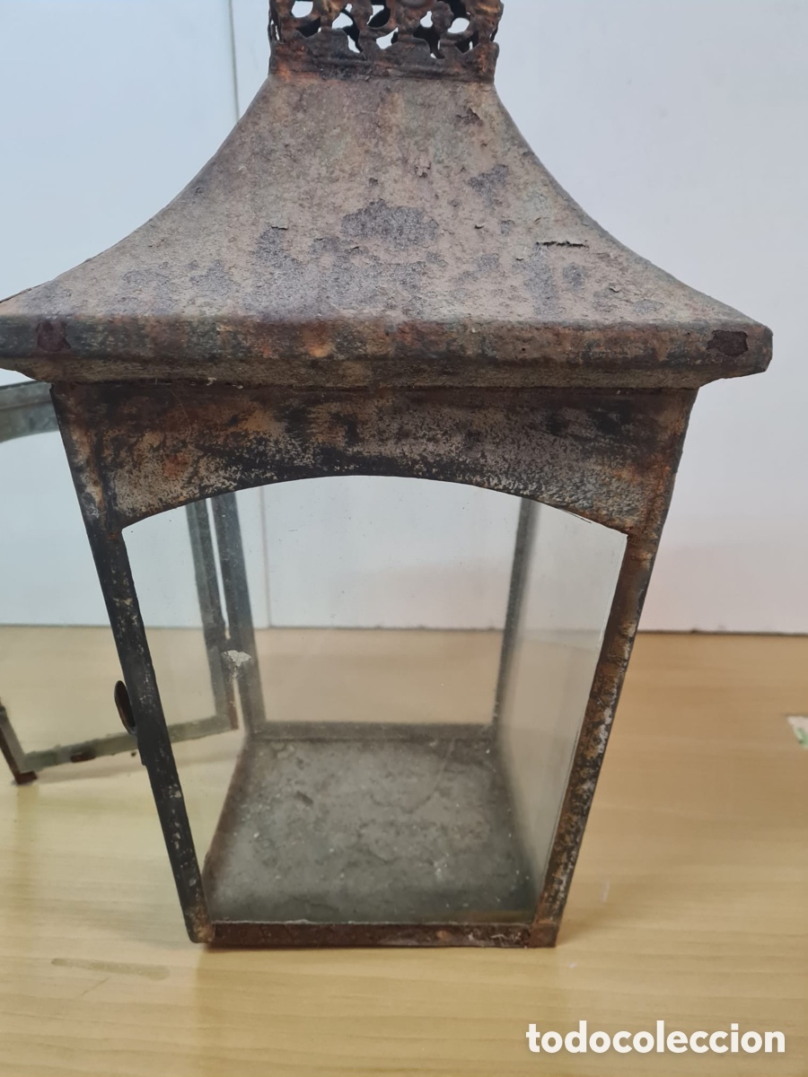 Antig&uuml;edades: Antiguo farol de forja - Foto 5