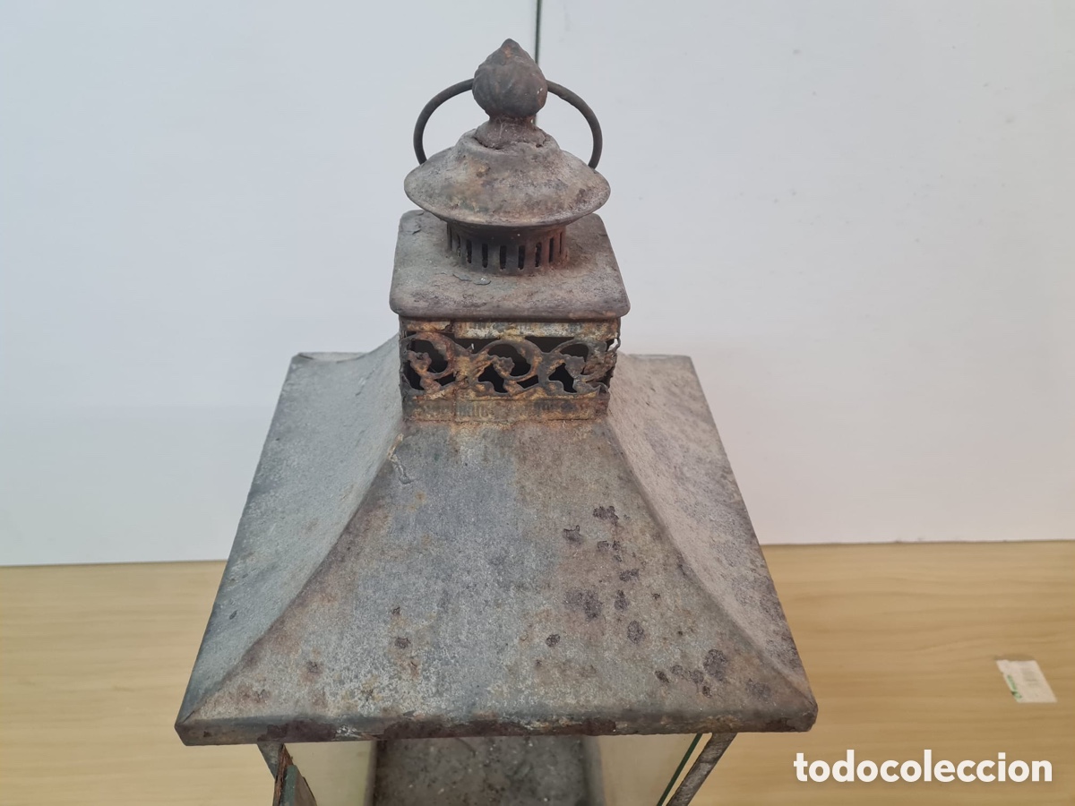 Antig&uuml;edades: Antiguo farol de forja - Foto 7