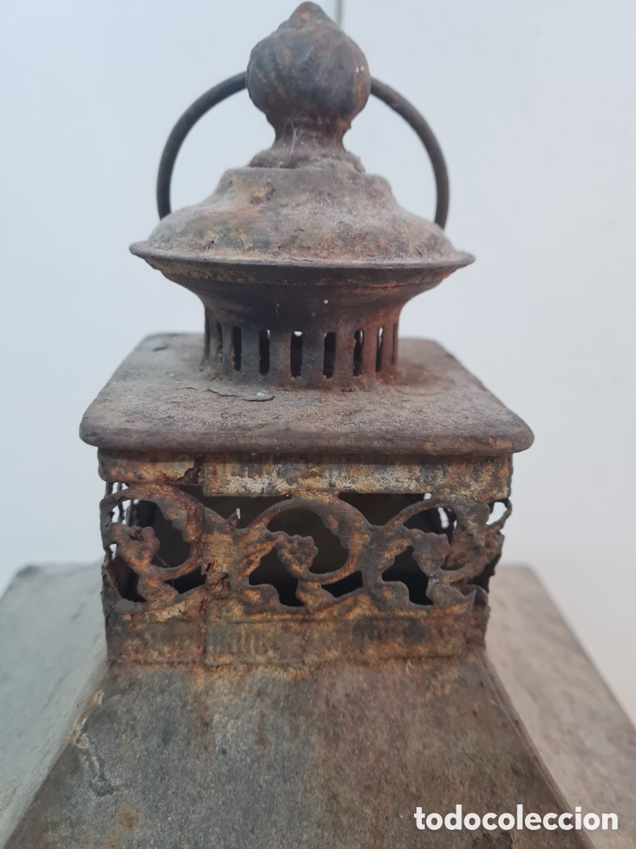 Antig&uuml;edades: Antiguo farol de forja - Foto 9