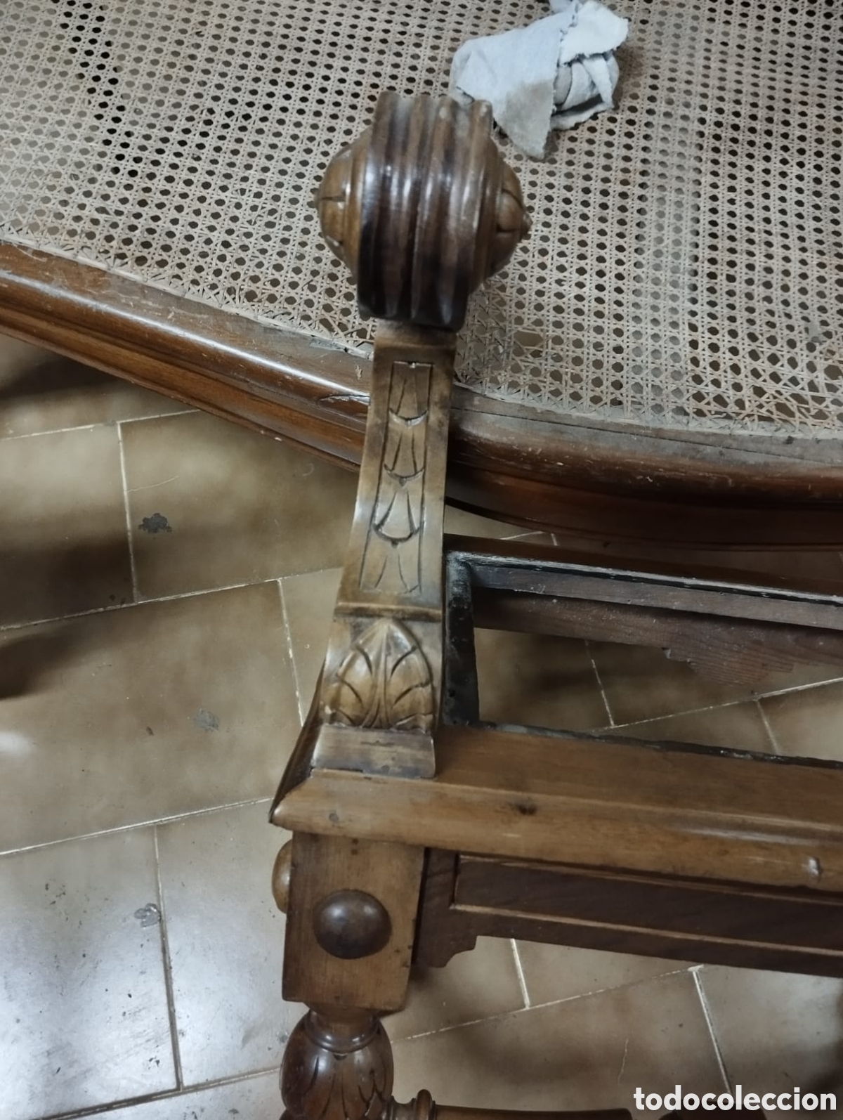 Antig&uuml;edades: Pareja de banquetas. - Foto 6