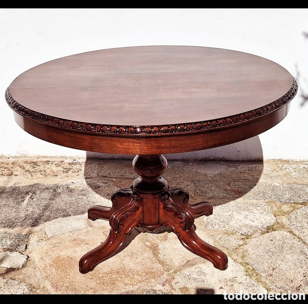 Antig&uuml;edades: Mesa de comer de madera maciza - Foto 1