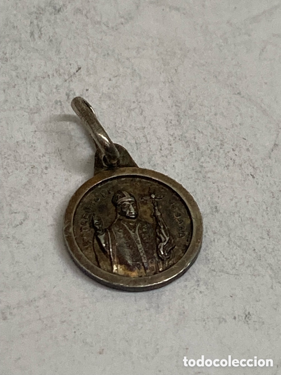 Antig&uuml;edades: Medalla de plata religiosa C418 - Foto 1
