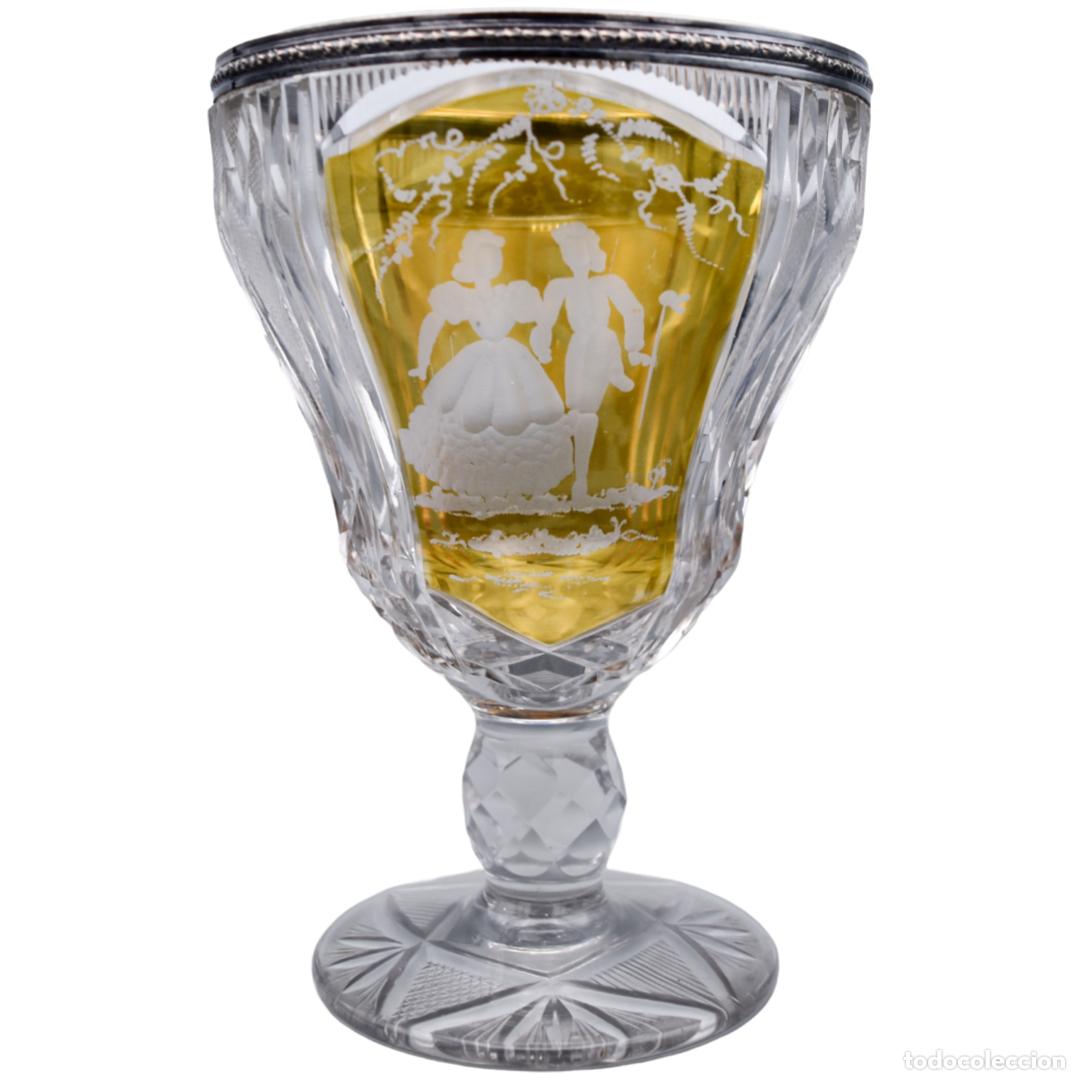 Antig&uuml;edades: Jarr&oacute;n antiguo en forma de copa con plata - Foto 1