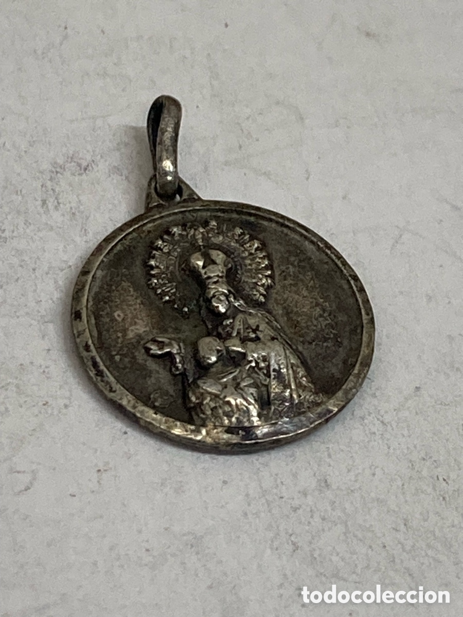 Antig&uuml;edades: Medalla de plata religiosa C418 - Foto 1