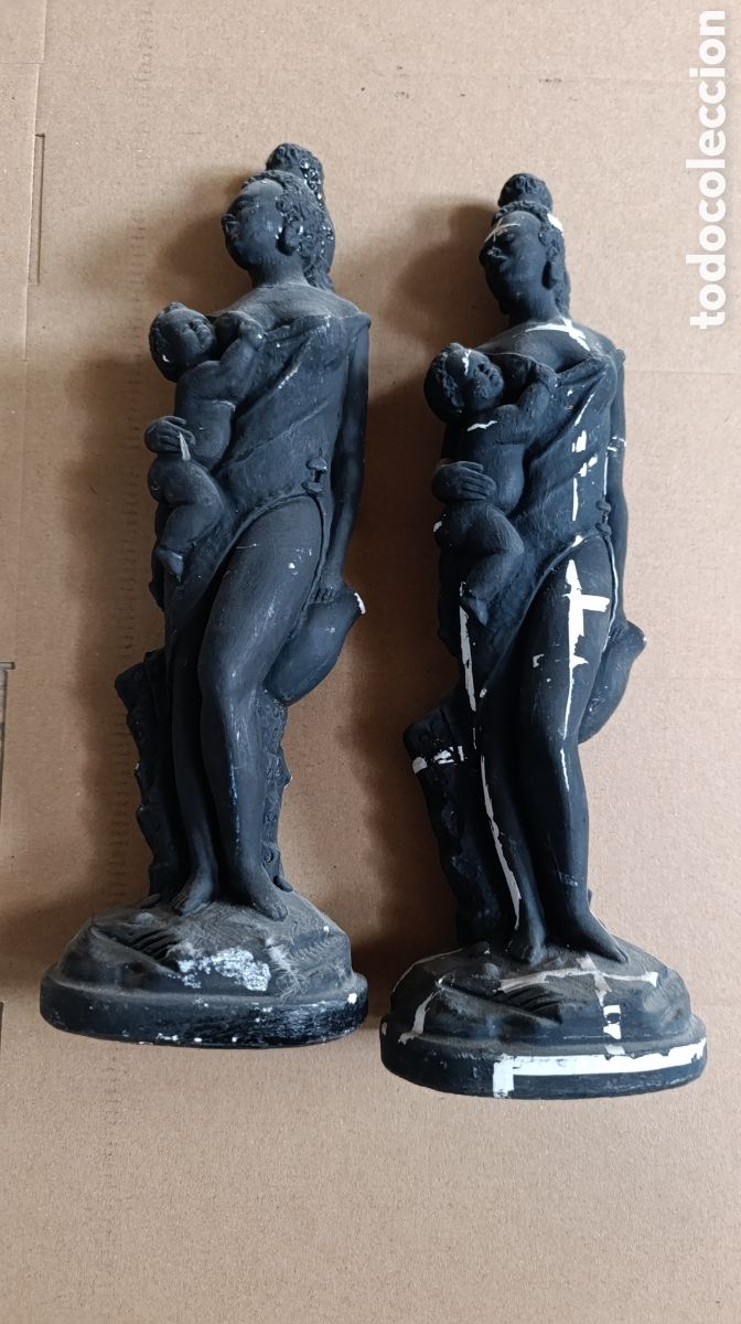 Antig&uuml;edades: Figuras africanas colecci&oacute;n figura