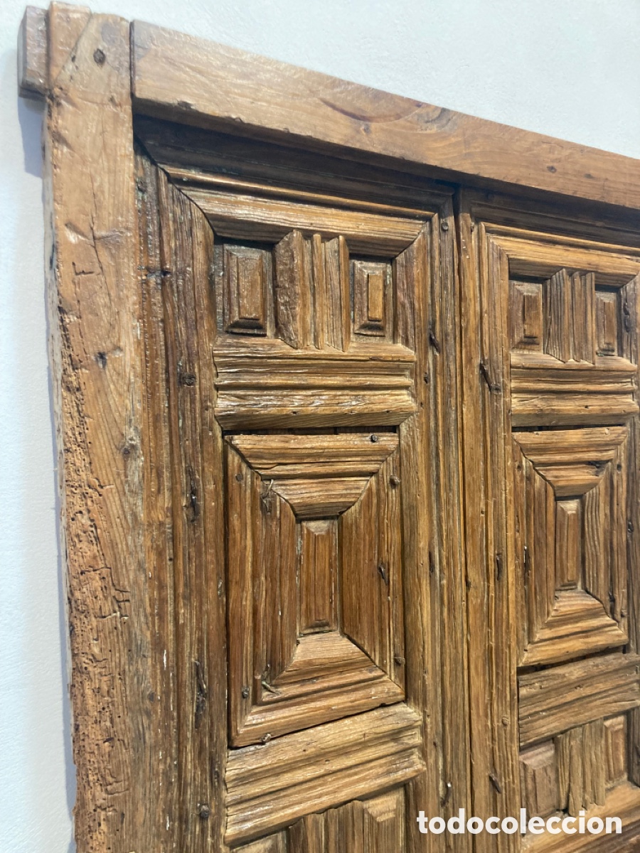 Antig&uuml;edades: Antigua ventana de madera r&uacute;stica - Foto 4