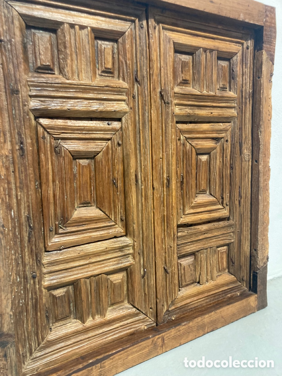 Antig&uuml;edades: Antigua ventana de madera r&uacute;stica - Foto 5
