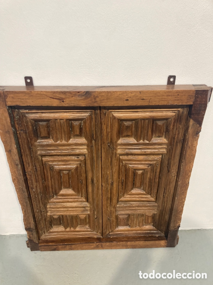 Antig&uuml;edades: Antigua ventana de madera r&uacute;stica - Foto 6