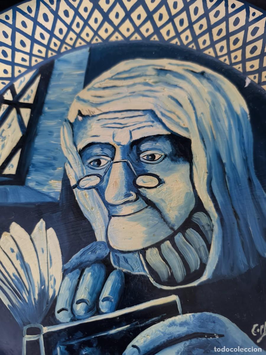 Antig&uuml;edades: plato porcelana Boch - Foto 1