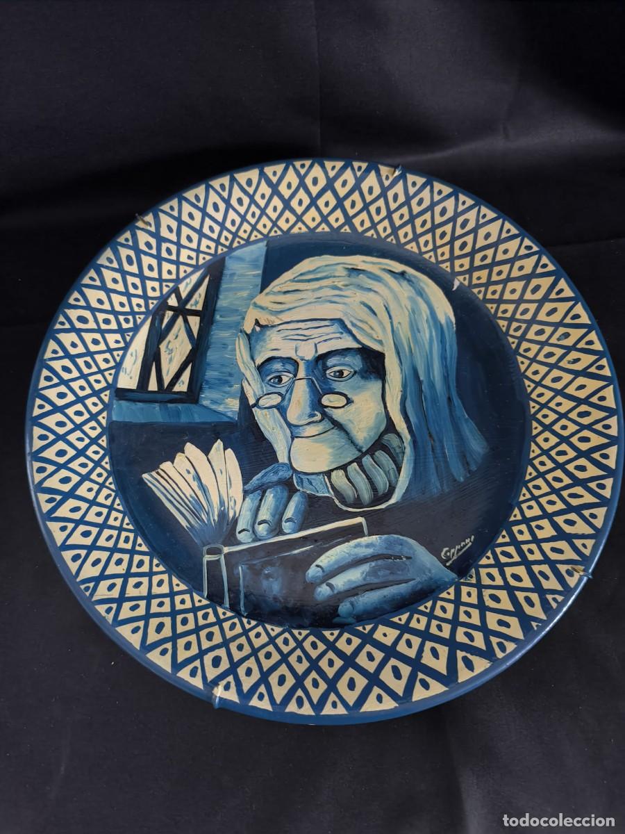 Antig&uuml;edades: plato porcelana Boch - Foto 2