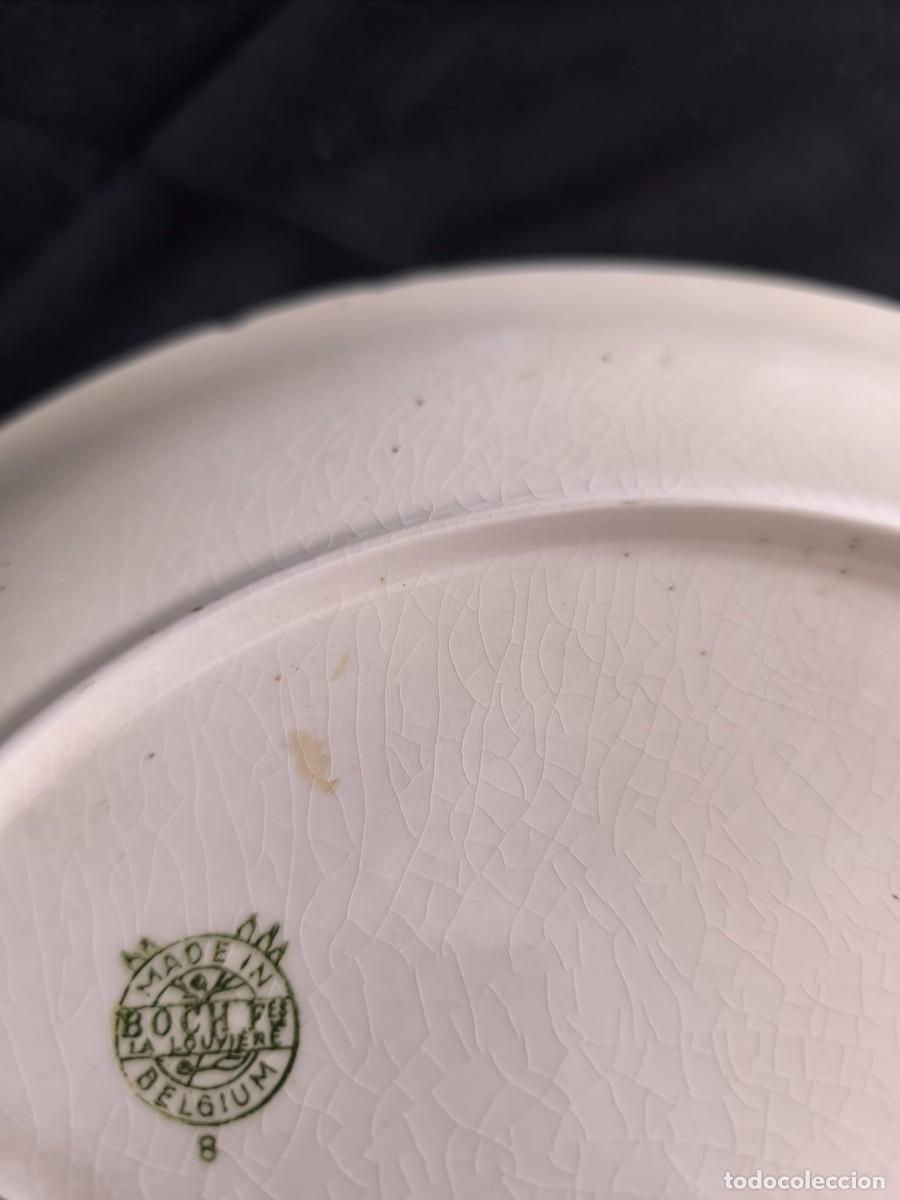 Antig&uuml;edades: plato porcelana Boch - Foto 6