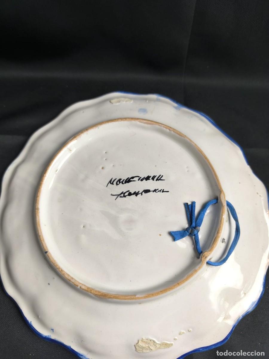 Antig&uuml;edades: plato de cer&aacute;mica de talavera - Foto 3