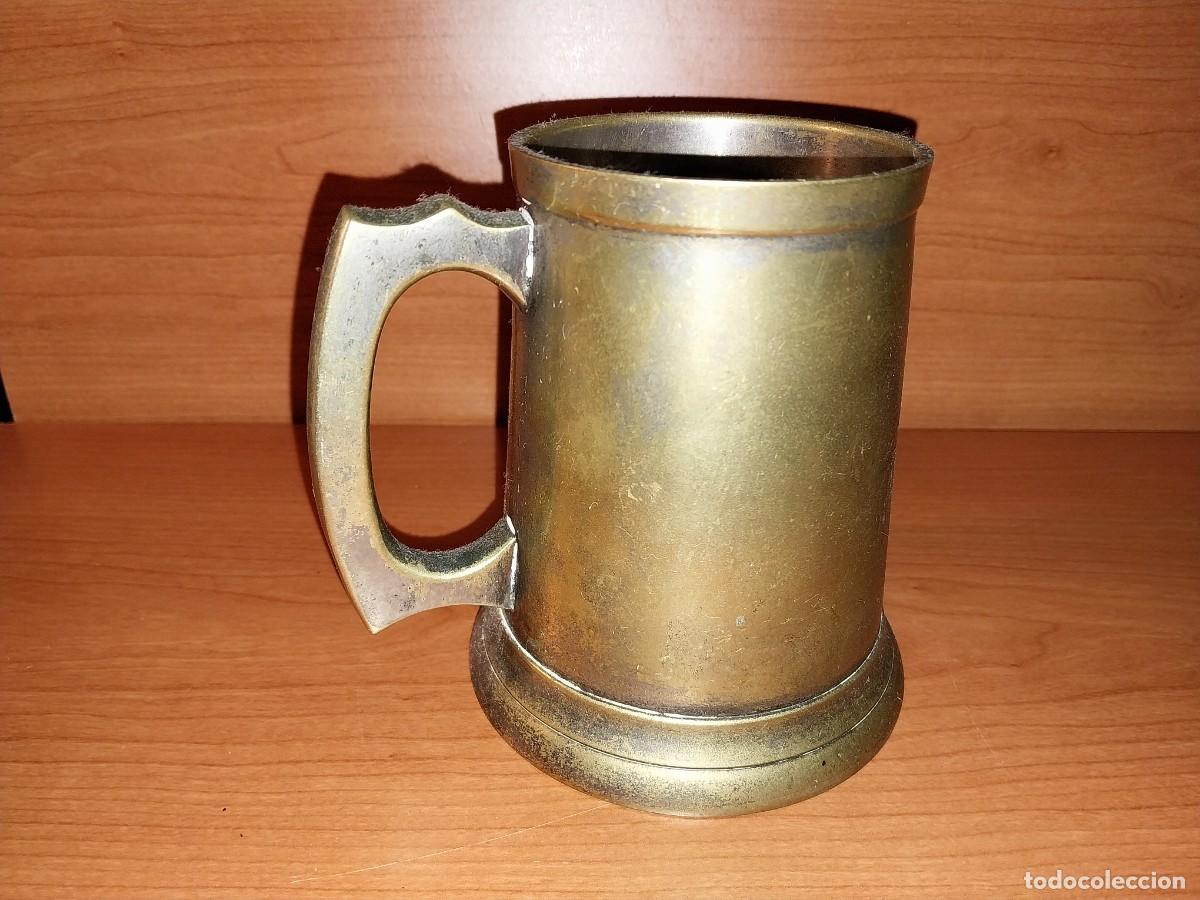 Antig&uuml;edades: Antigua Jarra de Cerveza de metal