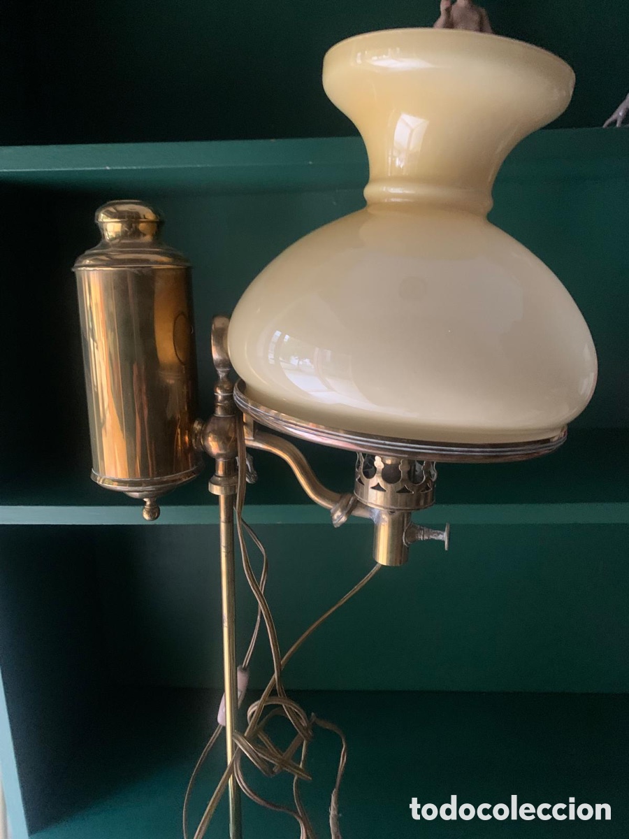 Antig&uuml;edades: DECORATIVA L&Aacute;MPARA QUINQU&Eacute; - Foto 2