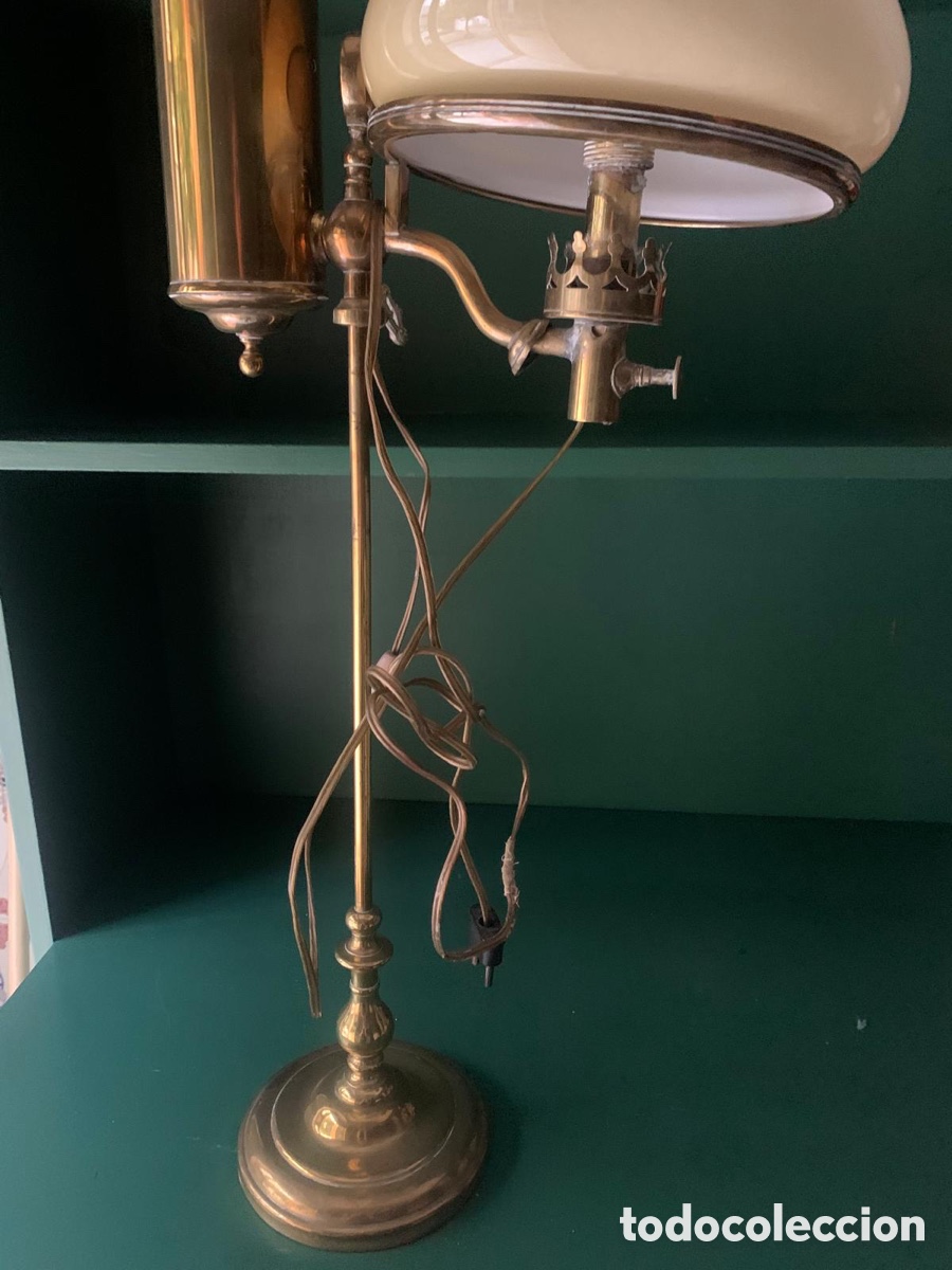 Antig&uuml;edades: DECORATIVA L&Aacute;MPARA QUINQU&Eacute; - Foto 6