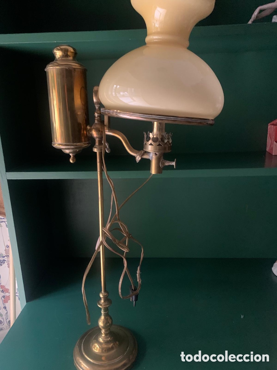 Antig&uuml;edades: DECORATIVA L&Aacute;MPARA QUINQU&Eacute; - Foto 1
