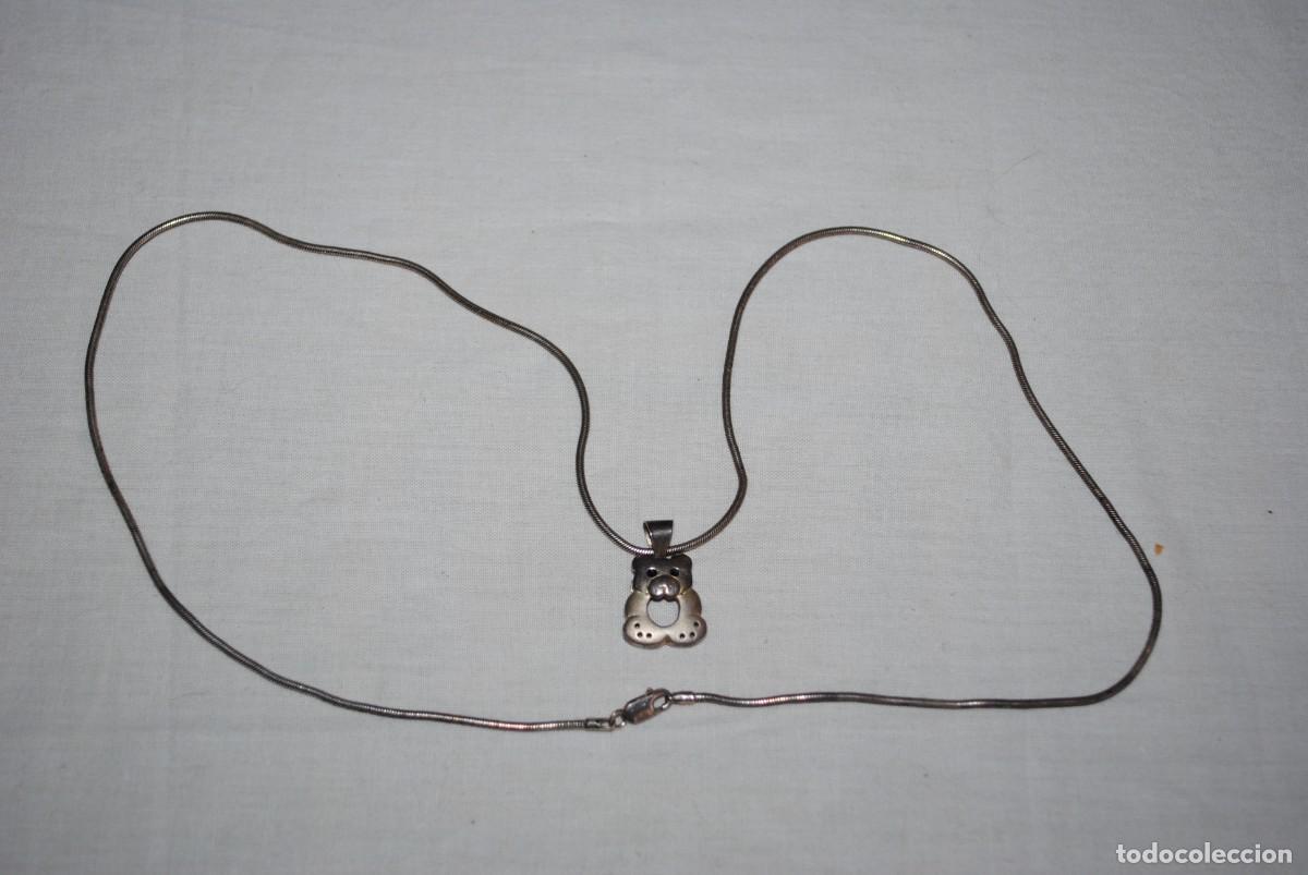 Antig&uuml;edades: CORDON DE PLATA CON OSITO DE PLATA . - Foto 3