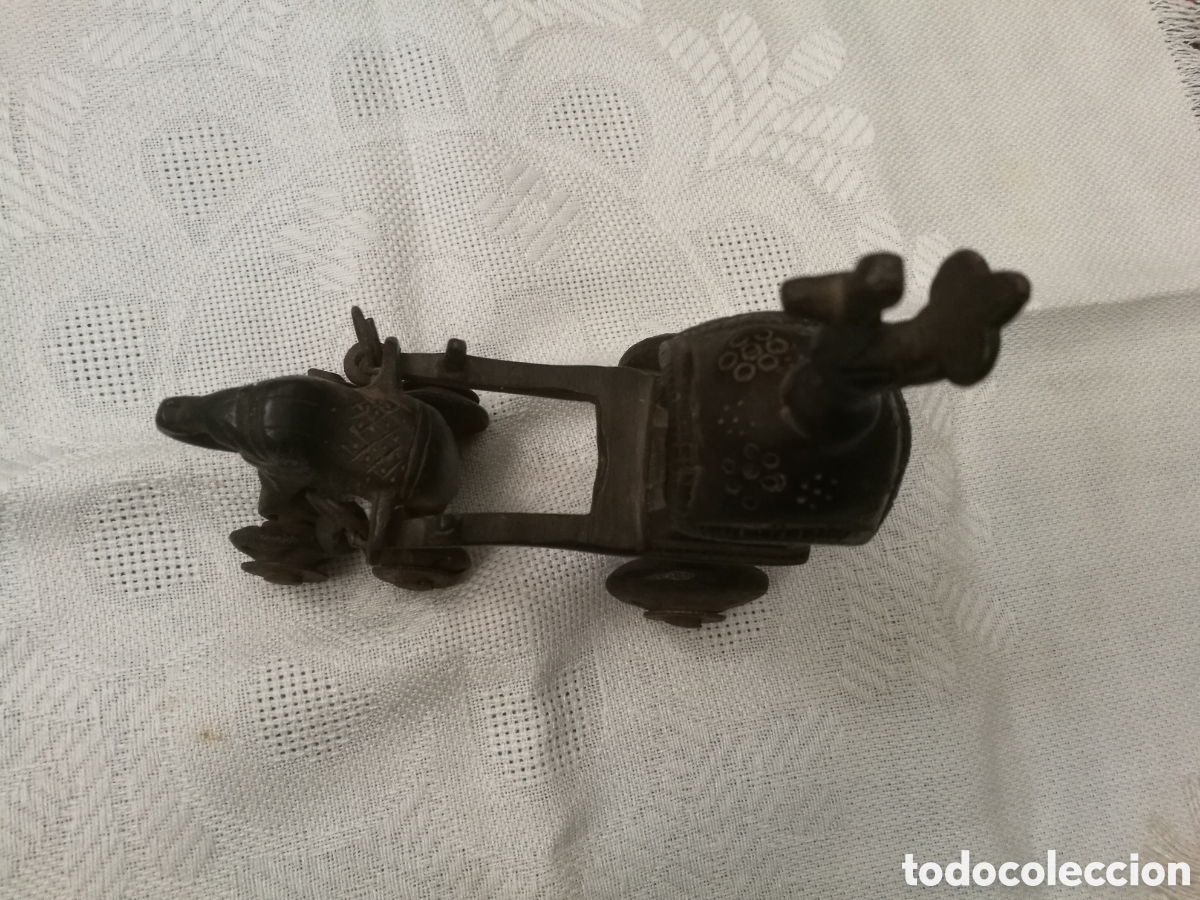 Antig&uuml;edades: carro antiguo de krishna sobre ruedas - Foto 3