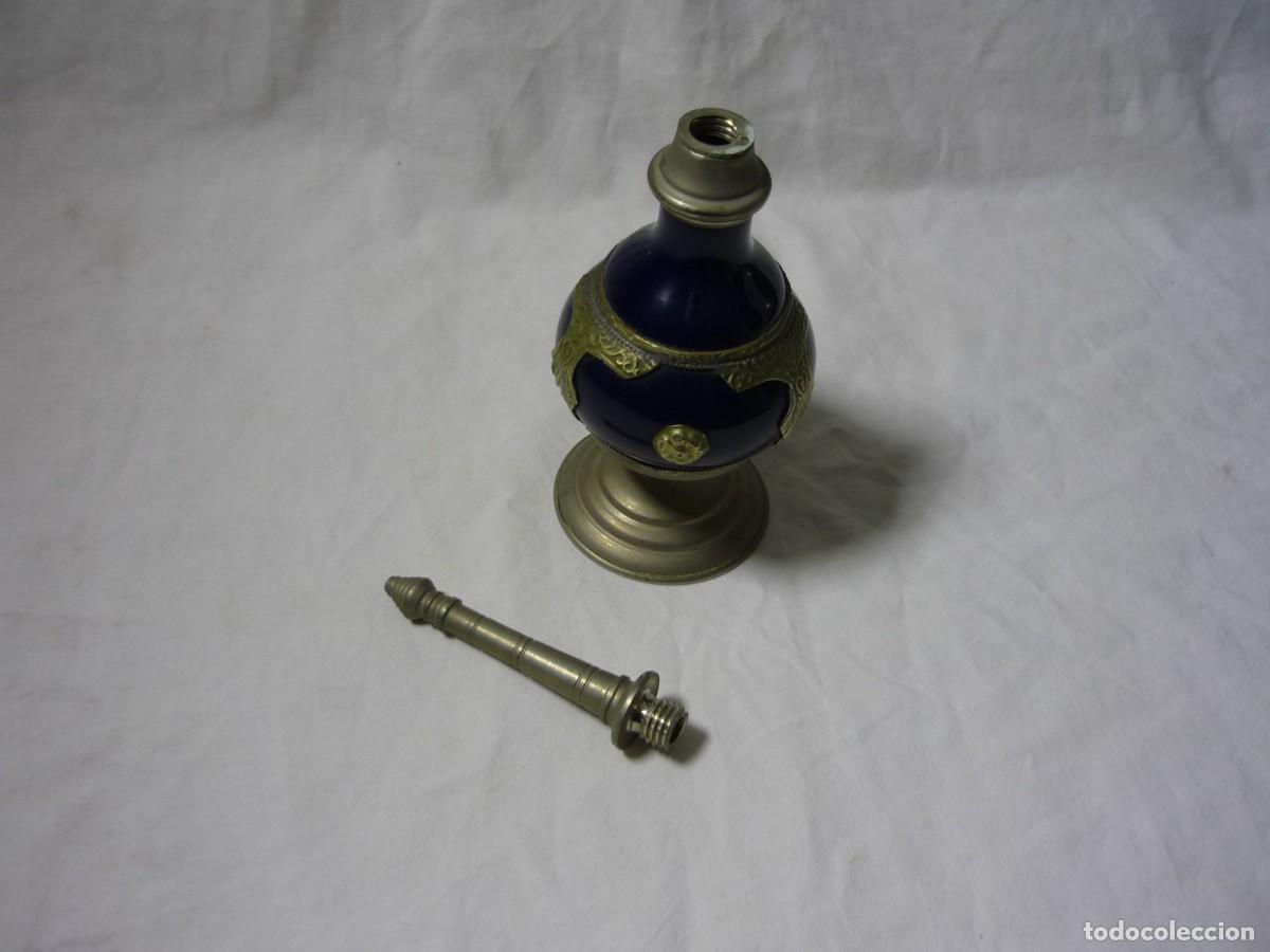 Antig&uuml;edades: Perfumero en pasta s&iacute;mil lapisl&aacute;zuli y metal - Foto 6