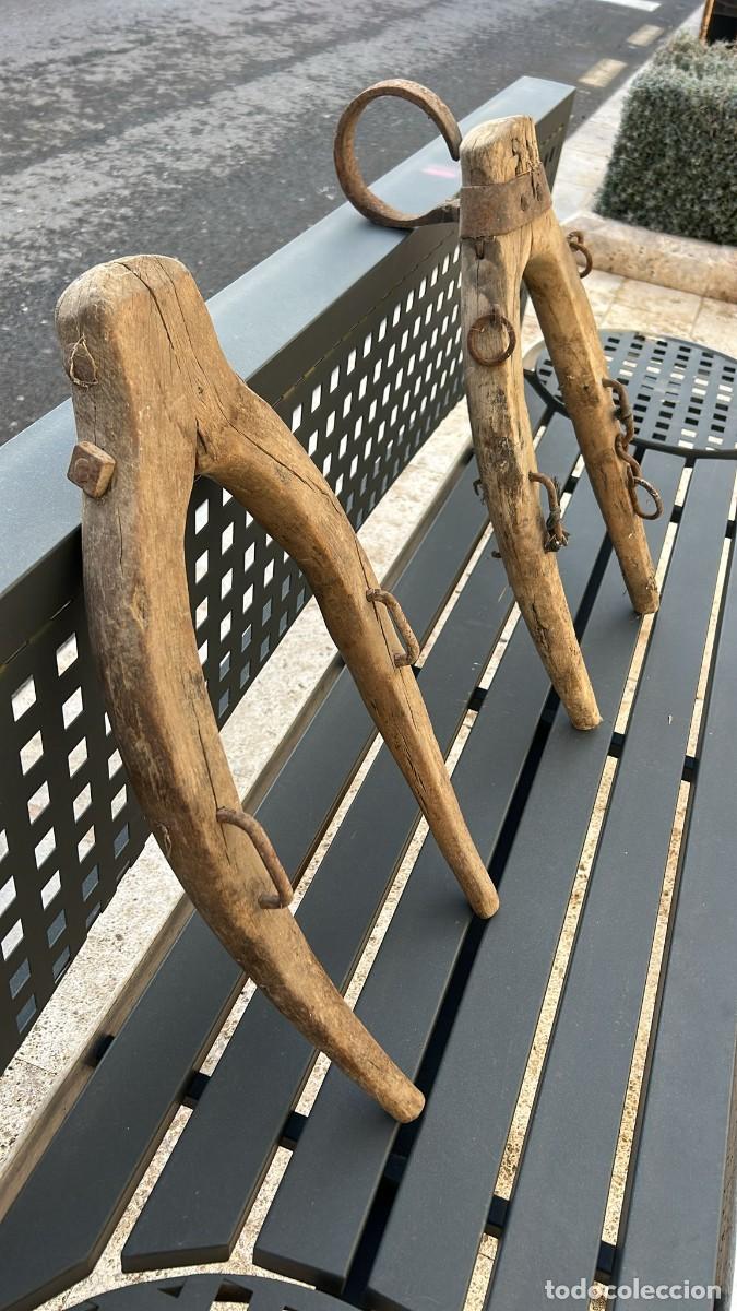 Antig&uuml;edades: ORCATES PAREJA DE MADERA DE 60 CMS. DE ALTURA - Foto 2