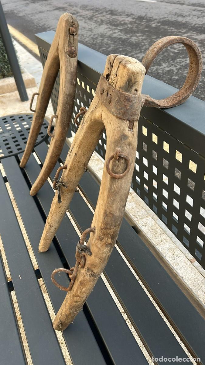 Antig&uuml;edades: ORCATES PAREJA DE MADERA DE 60 CMS. DE ALTURA - Foto 3