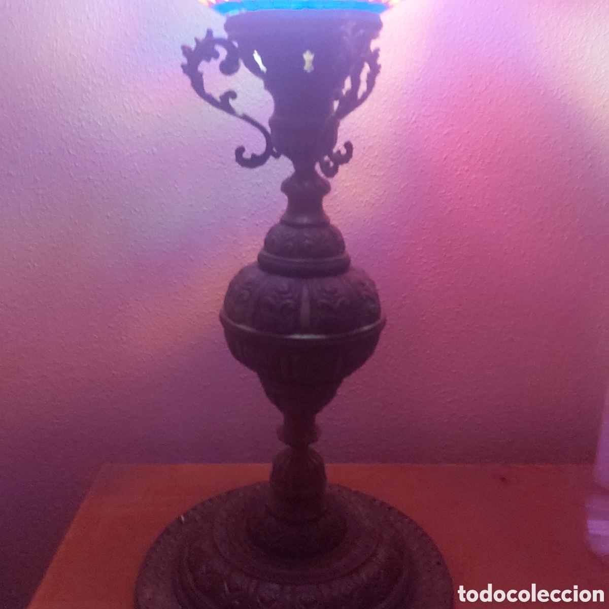 Antig&uuml;edades: LAMPARA DE PIE BRONCE - Foto 8